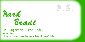 mark bradl business card